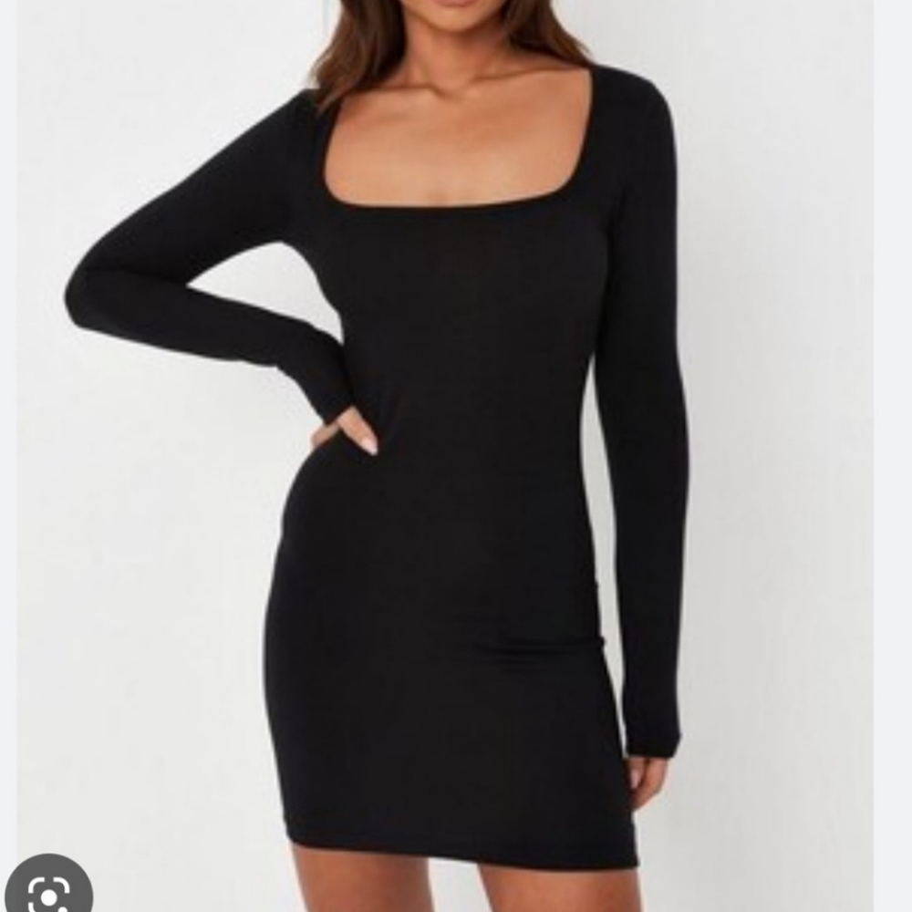 Missguided Bodycon Dress Size 6 in Black